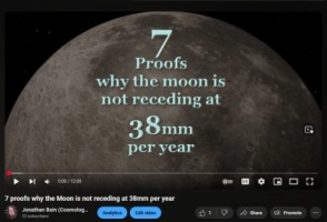 The moon is not receding at 38mm per year